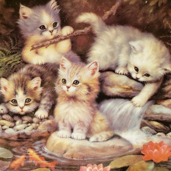 Vtg 96 "Kitten Expeditions" Plate Sholz, Jurgen - Picture 2 of 6